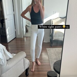 Madewell white skinny jeans high waisted